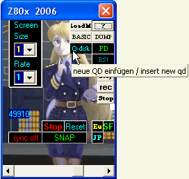 Settings after selecting the MZ-700