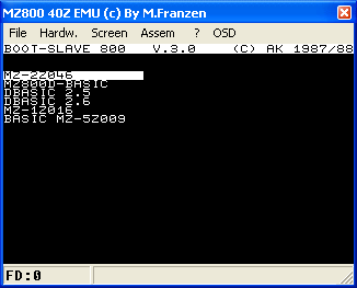 BOOT-SLAVE loaded by the emulator