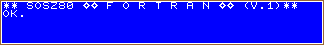 SOSZ80 FORTRAN COMPILER