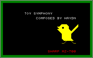 Screenshot of sound demo