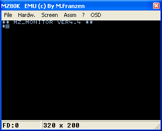 NEWMON activated by the emlator