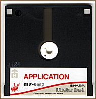 The original quick disk volume MZ-5Z008 ( side B , version 1.0B for the MZ-800 )
