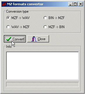 Activate the format converter