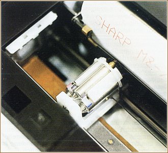 Plotter MZ-1T01 working