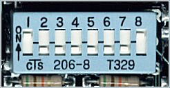 DIP settings for 2nd data memory card