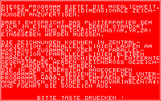 Screenshot of the intro of the 3-D-Graphikpaket