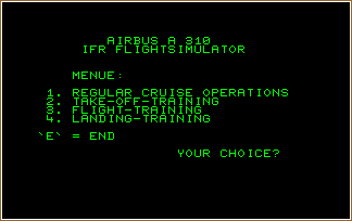 AIRBUS A 310 screen shot
