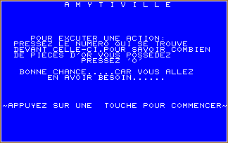 AMITYVILLE screen shot