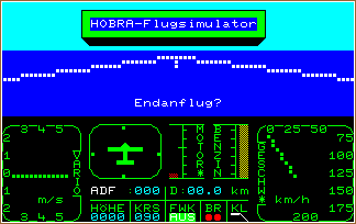 FLUGSIMULATOR screen shot