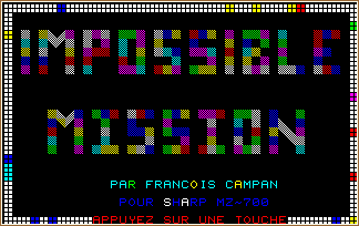 IMPOSSIBLE MISSION screen shot