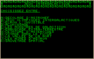 JEUX INTERGALACTIQUES screen shot