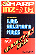 The original cover of KING SOLOMON'S MINES