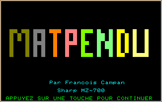 MATH PENDU screen shot