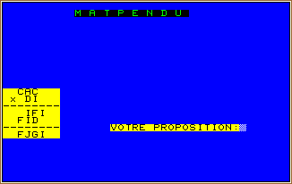 MATH PENDU screen shot