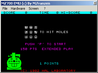 MOLE ATTACK screen shot