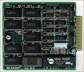 RAM file card Sharp MZ-1R12