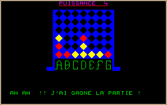 PUISSANCE 4 screen shot