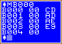 example of the memory modification command