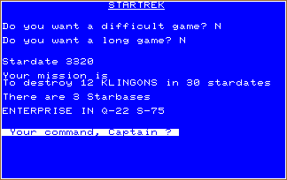 STAR TREK screen shot