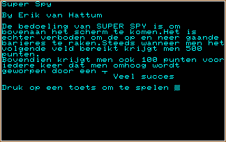 SUPER SPY screen shot