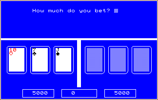 THREE CARD BRAG screen shot