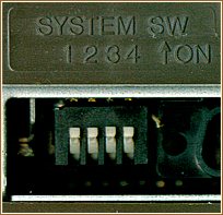 MZ-800 DIP switches