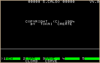 Intro screen of the SCALGO