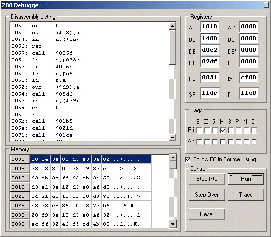 Z80 Debugger