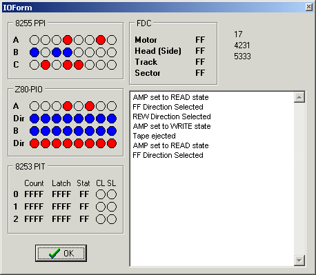 IOForm for the 8255 PPI, Z80-PIO, and the 8253 PIT