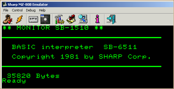 Sample screenshot of SB-6611 execution