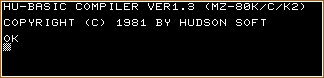 HU-BASIC Compiler 1.3