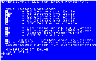 Initial screen of the MX-Basic-KIT