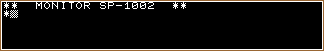 MZ-80K Monitor ROM SP-1002