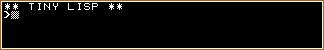 TINY LISP screen shot